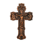 mokarve Wooden Orthodox religious Carved Crucifix - Carved from natural wood - mokarve