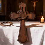 Holy Spirit Dove Wooden Cross: A Symbol of the Spirit’s Presence & Guidance - Christian gift presentation