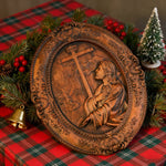 Jesus Hill Garden Prayer Plaque Wood Carving - design detail