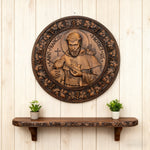 St. Francis of Assisi Wood Icon - size and finish detail