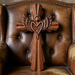Angel Guardian Cross Wall Decoration - Christian gift presentation