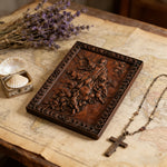 Assumption of Mary Hand-Carved Wood Wall Art: A Tribute to Heavenly Glory - product view