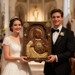 Immaculate Heart of Mary Hand-Carved Beech Wood Sculpture | Sacred Home Altar Ornament - side view