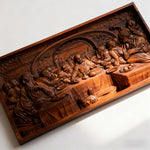 Last Supper Religious Carving Icons Gifts Wood Carving Religious Wood Wall Art - product view
