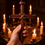 Nail Cross Wooden Wall Art: A Christian Symbol of Sacrifice & Redemption - gift presentation