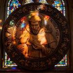 St. Francis of Assisi Wood Icon - craftsmanship detail