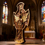 The Trinity and the Archangel's Dragonslayer's Cross - Christian gift presentation