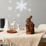 Michelangelo's Madonna and Child of Mercy Wooden Tabletop Arrangement - side view