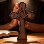 Holy Spirit Dove Wooden Cross: A Symbol of the Spirit’s Presence & Guidance - side view