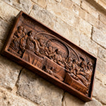 Last Supper Religious Carving Icons Gifts Wood Carving Religious Wood Wall Art - Christian gift presentation