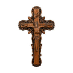 Ash wood Crucifix wood carving Crucifx ，Jesus Christ, wooden Cross gift of love - mokarve