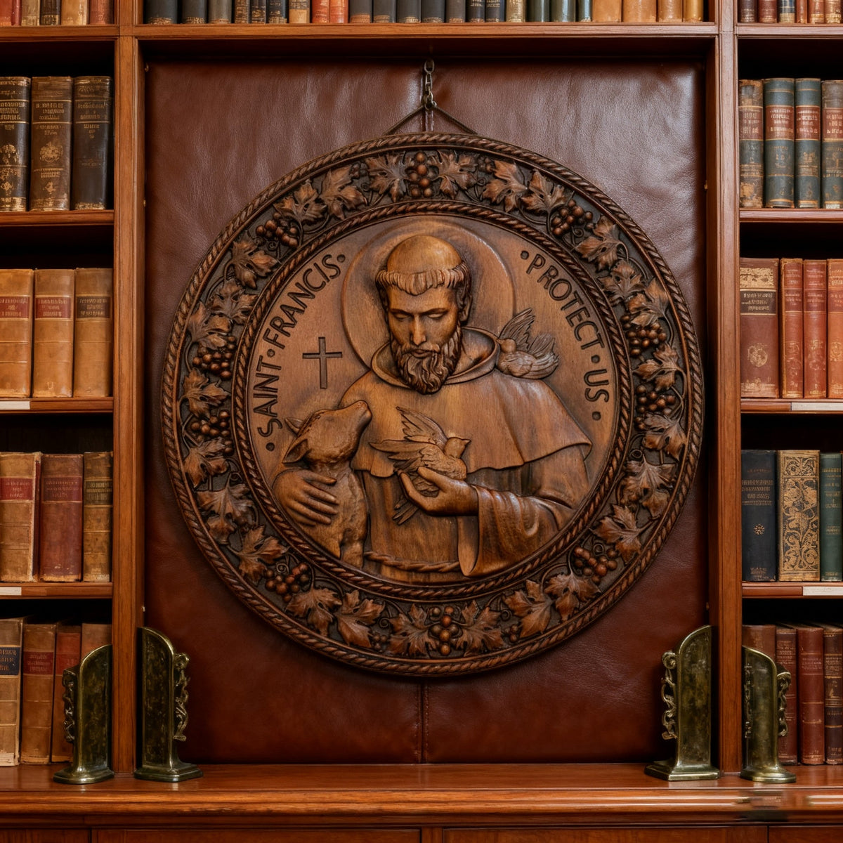 St. Francis of Assisi Wood Icon - gift presentation