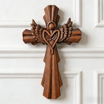 Angel Guardian Cross Wall Decoration - Christian gift presentation