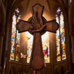 Holy Spirit Dove Wooden Cross: A Symbol of the Spirit’s Presence & Guidance - design detail
