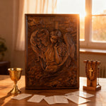 🌟 Archangel Chamuel Wood Carving – Angel of Peaceful Relationships 🌟 - size and finish detail