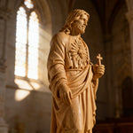 Sacred Heart of Jesus Wooden Statue: A Tribute to Unfailing Love - product view
