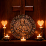 St. Francis of Assisi Wood Icon - side view