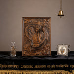 🌟 Archangel Chamuel Wood Carving – Angel of Peaceful Relationships 🌟 - Christian gift presentation