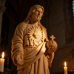 Sacred Heart of Jesus Wooden Statue: A Tribute to Unfailing Love - gift presentation