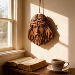 Handcrafted Beechwood Jesus Thorn Crown Wall Hanging — A Sacred Reminder of His Everlasting Love - design detail