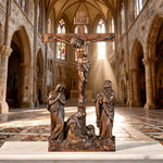 New Product Jesus crucifixion scene ornaments - side view