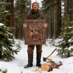 St. George the Victorious Hand-Carved Wood Icon – A Symbol of Courage & Faith - size and finish detail