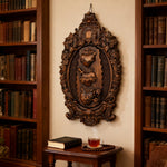 Three Sacred Hearts of the Holy Family | Solid Wood Carving Gift - product view