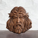 Handcrafted Beechwood Jesus Thorn Crown Wall Hanging — A Sacred Reminder of His Everlasting Love - craftsmanship detail