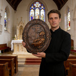 The Prayer in Gethsemane Solid Wood Carving: Find Steady Strength in His Sorrow - Christian gift presentation