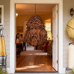 Handcrafted Beechwood Jesus Thorn Crown Wall Hanging — A Sacred Reminder of His Everlasting Love - Christian gift presentation