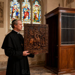 St. George the Victorious Hand-Carved Wood Icon – A Symbol of Courage & Faith - craftsmanship detail