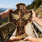 The Trinity and the Archangel's Dragonslayer's Cross - craftsmanship detail