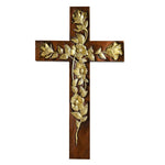 Rosary Wooden Large Cross for Christian home decor and prayer spaces