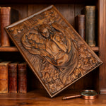 🌟 Archangel Chamuel Wood Carving – Angel of Peaceful Relationships 🌟 - side view
