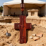 Wooden Savior Cross Necklace - size and finish detail