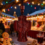 St. Michael the Archangel Wooden Cross Pendant - craftsmanship detail