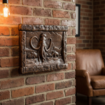 Handmade Woolly Mammoth Wood Carving — Collector's Wall Plaque | Solid Beechwood | Prehistoric Art - craftsmanship detail