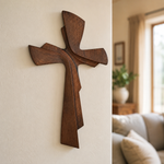 Modern Wooden Wall Cross: A Contemporary Symbol of Faith & Craftsmanship - craftsmanship detail