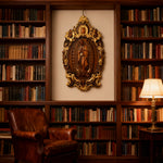 A Handcrafted Sanctuary: Our Lady of Guadalupe Wood Carving - side view