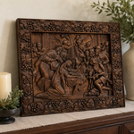 Nativity Scene Wooden Plaque – A Handcrafted Reminder of Christ's Birth