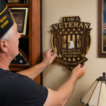 Veteran Memorial Plaque: "I Am A Veteran - My Enlistment Oath Has No Expiration Date" - product view