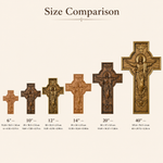 The Ascension Cross - Hand-Carved Jesus Crucifix with Holy Spirit Dove