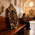 A Handcrafted Sanctuary: Our Lady of Guadalupe Wood Carving - gift presentation