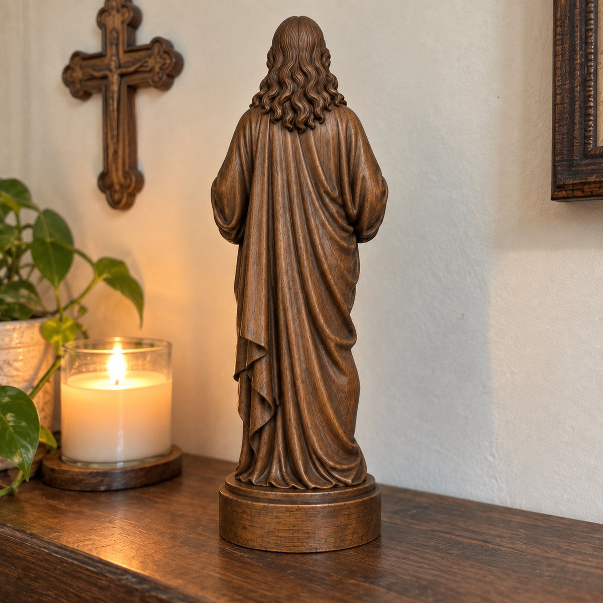 Sacred Heart of Jesus Beechwood Statue