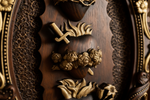 Three Sacred Hearts of the Holy Family | Solid Wood Carving Gift - craftsmanship detail