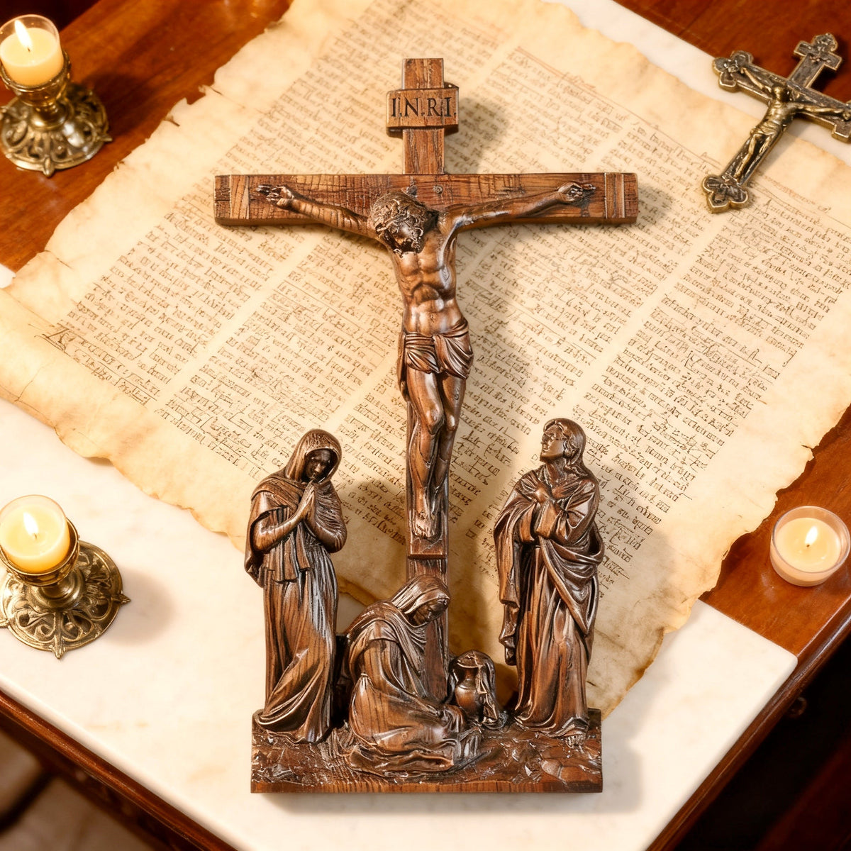 New Product Jesus crucifixion scene ornaments - craftsmanship detail
