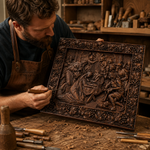 Nativity Scene Wooden Plaque – A Handcrafted Reminder of Christ's Birth