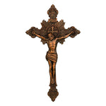 St. Benedict's Exorcism Cross Large Wooden Sculpture for Christian home decor and prayer spaces