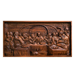 mokarve Last Supper Religious Carving Icons Gifts Wood Carving Religious Wood Wall Art - mokarve