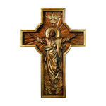 Ascension of Jesus wood carving cross - mokarve